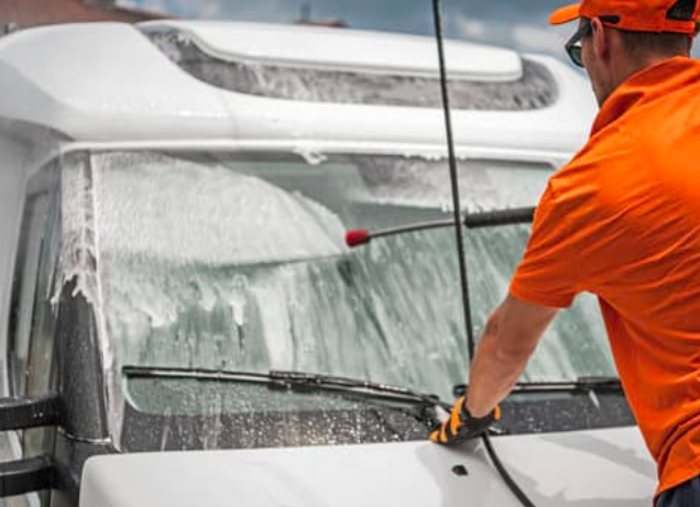 This is a picture of fleet washing in Folsom, CA.